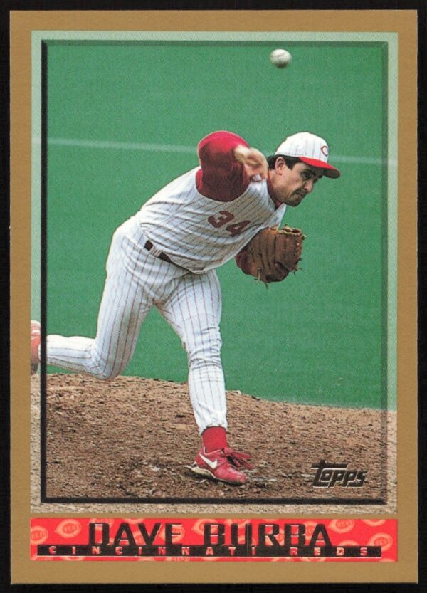 Dave Burba 1998 Topps Baseball Card #239 showcasing pitcher in action.