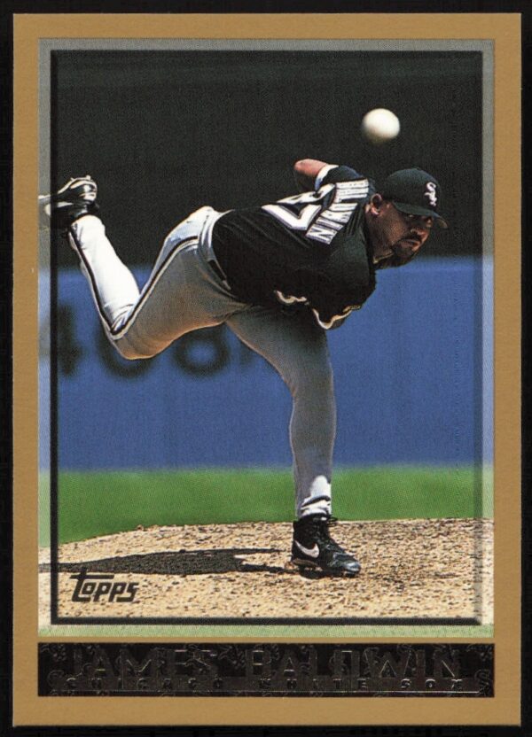 James Baldwin 1998 Topps Baseball Card #88, pitcher in action for Chicago White Sox.