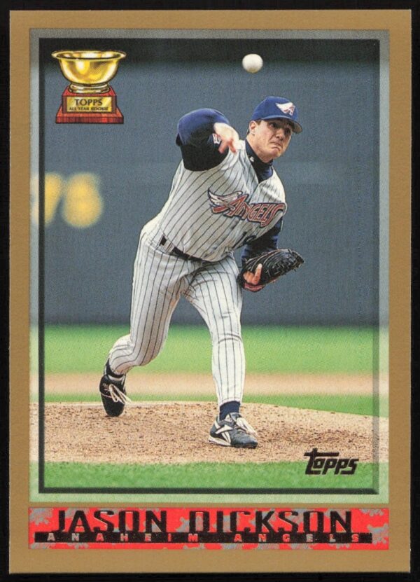 Jason Dickson 1998 Topps Card #129, Anaheim Angels, collectible baseball memorabilia.