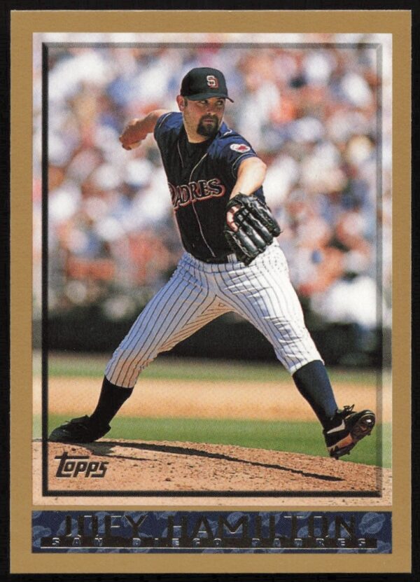 Joey Hamilton 1998 Topps Baseball Card #112 - San Diego Padres Pitcher in Action