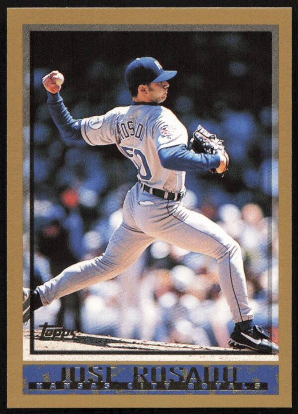 1998 Topps baseball card of pitcher Jose Rosado, card number 174, front view.