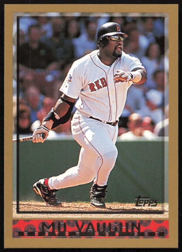 Mo Vaughn 1998 Topps Baseball Card #14 Front, featuring uniformed portrait.