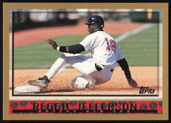 Reggie Jefferson 1998 Topps Baseball Card #427, Boston Red Sox Designated Hitter.