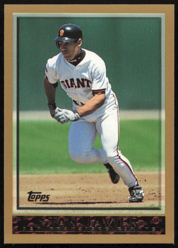 1998 Topps Stan Javier Baseball Card #116 Showcasing Oakland Athletics Outfielders Classic Pose.