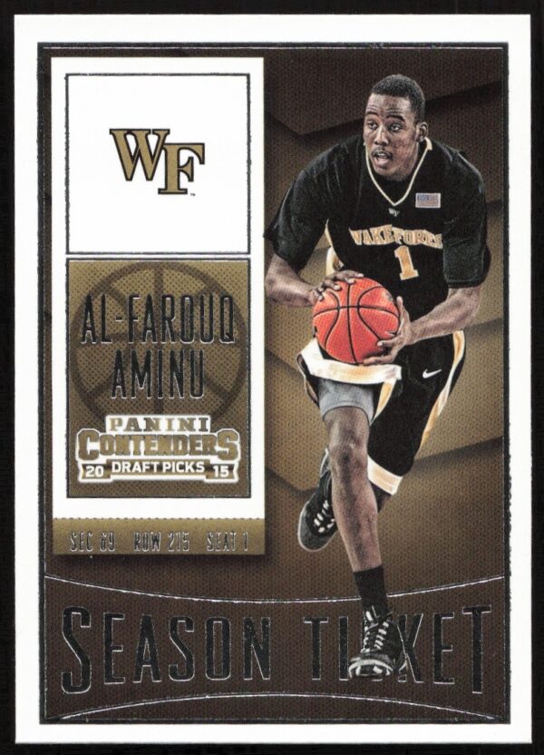 2015 Panini Contenders Draft Picks Al-Farouq Aminu #4 (Front)