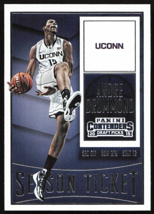 2015 Panini Contenders Draft Picks Andre Drummond #5 (Front)