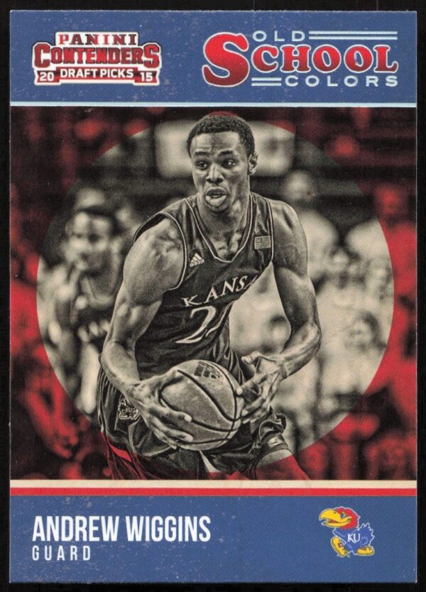 2015 Panini Andrew Wiggins Draft Picks Card #1, Old School Colors Collection.