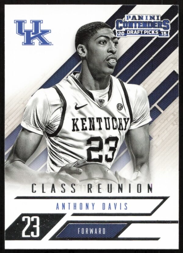 Anthony Davis Kentucky basketball card from 2015 Panini Contenders Draft Picks collection.
