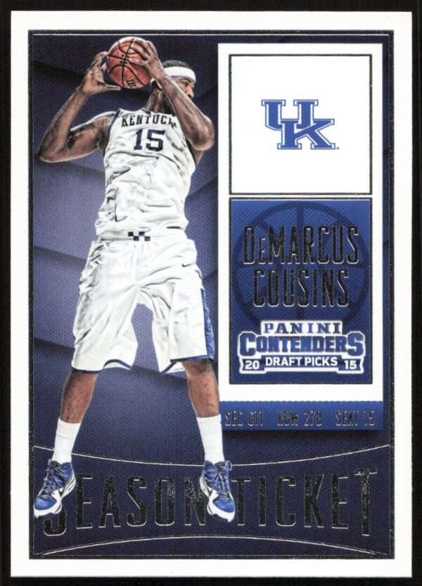 2015 Panini Contenders Draft Picks DeMarcus Cousins #25 (Front)