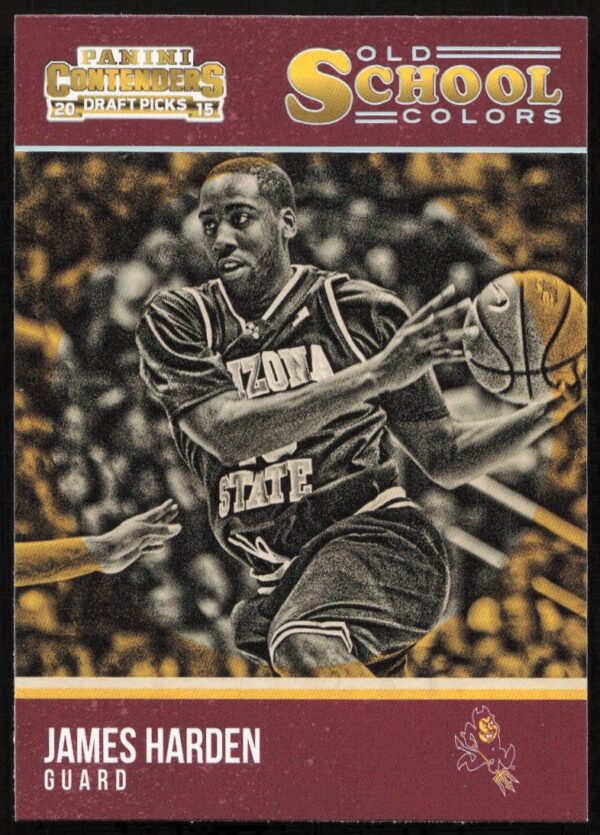 2015 Panini Contenders Draft Picks James Harden Old School Colors #13 (Front)