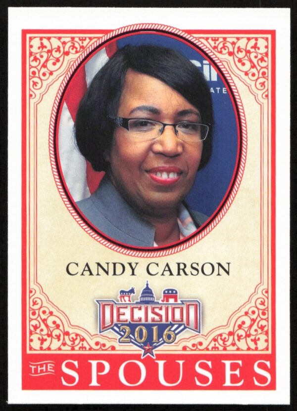 2016 Leaf Decision Card: Candy Carson, Political Spouse Series, #52 Front