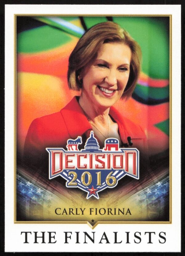 Carly Fiorina 2016 trading card, The Finalists #79, featuring her presidential candidacy.