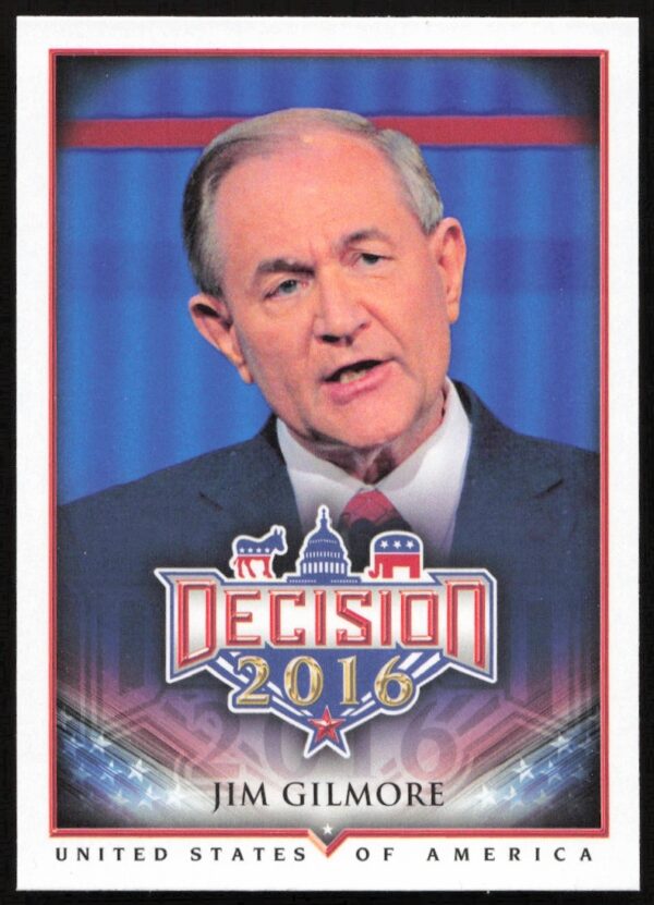 Jim Gilmore 2016 Leaf Decision Trading Card #11 Front Image