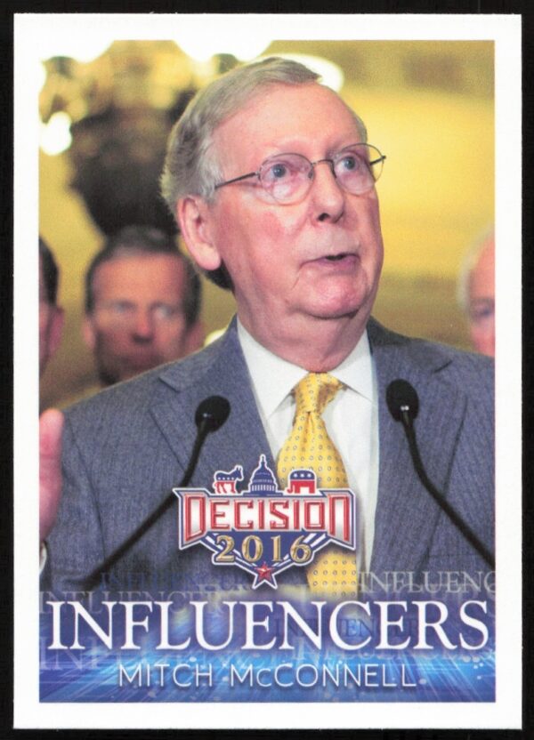 Mitch McConnell 2016 Leaf Decision Influencers Trading Card #41 Front Image