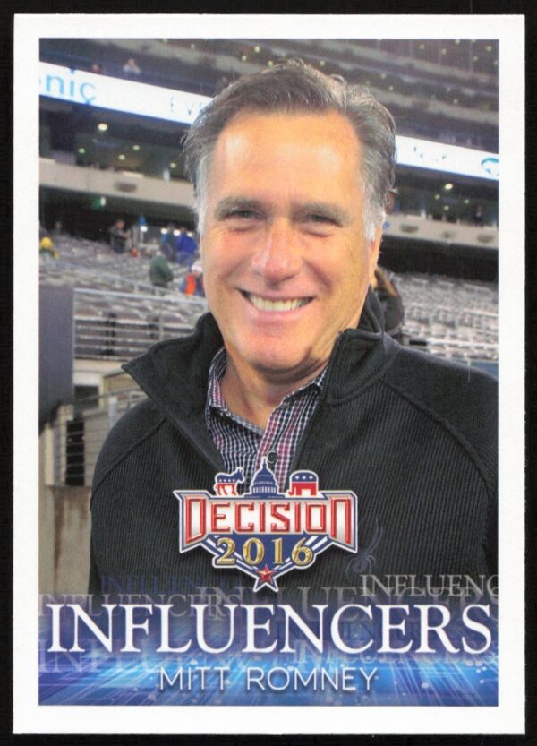 Mitt Romney 2016 Influencers Card #42 Front View - Leaf Decision Series.