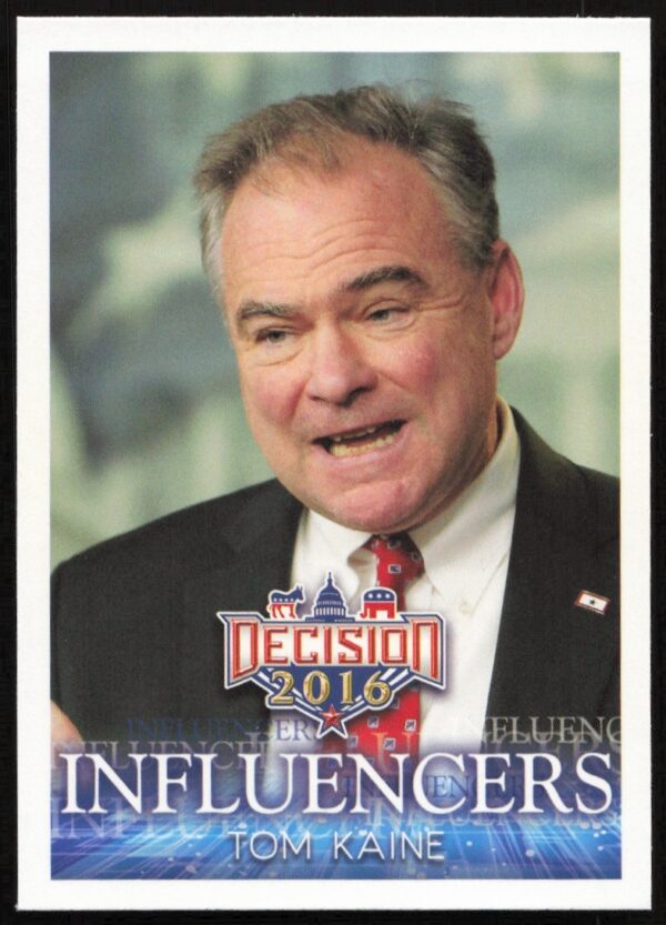 Tom Kaine 2016 Leaf Decision Trading Card Influencers Series #50 Front