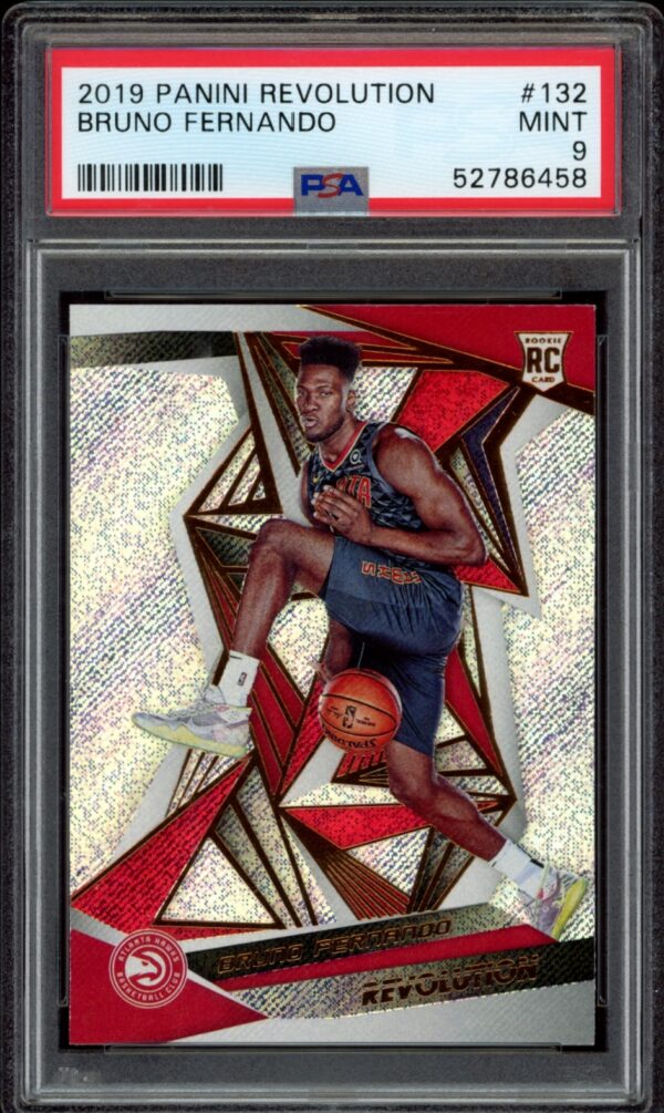 Bruno Fernando Panini Revolution 2019 trading card, Mint 9 grade by PSA.