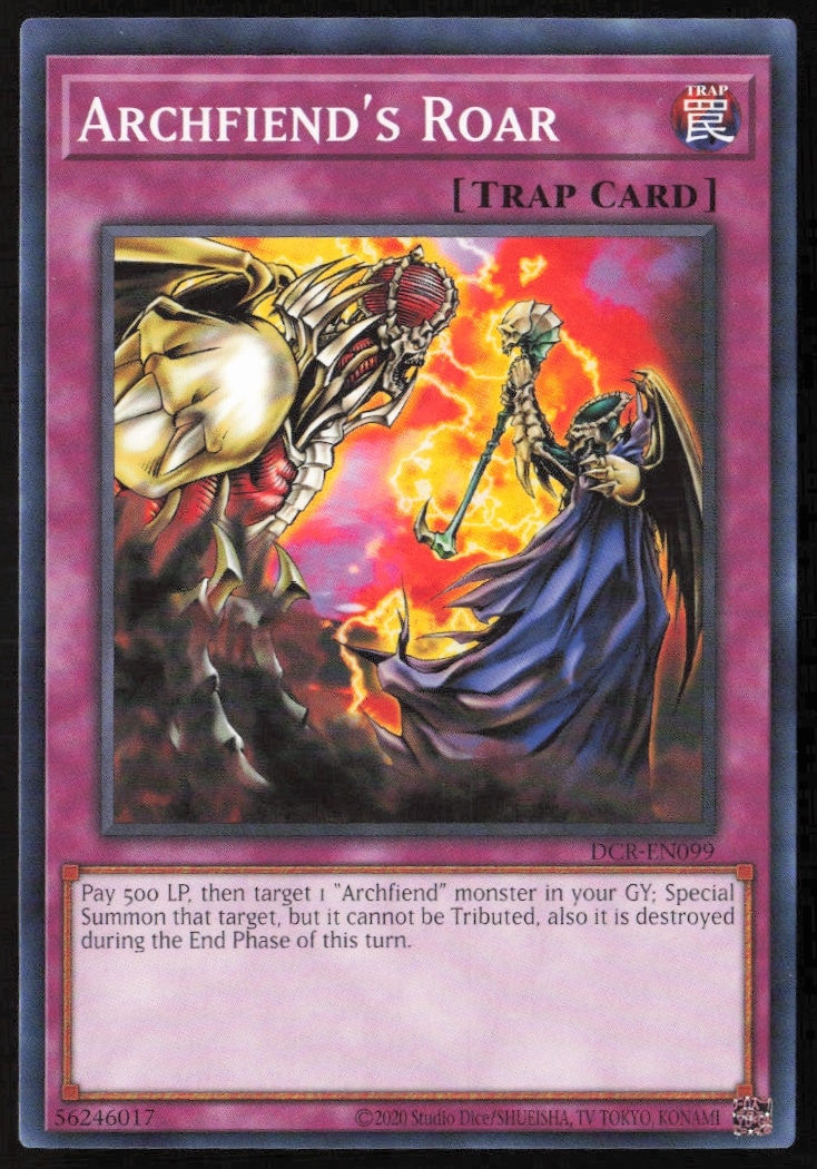 Yu-Gi-Oh! Dark Crisis Archfiends Roar 25th Edition Card Front DCR-EN099.