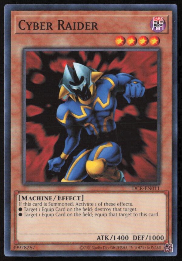 Yu-Gi-Oh! 25th Anniversary Dark Crisis Cyber Raider Card Front #DCR-EN011