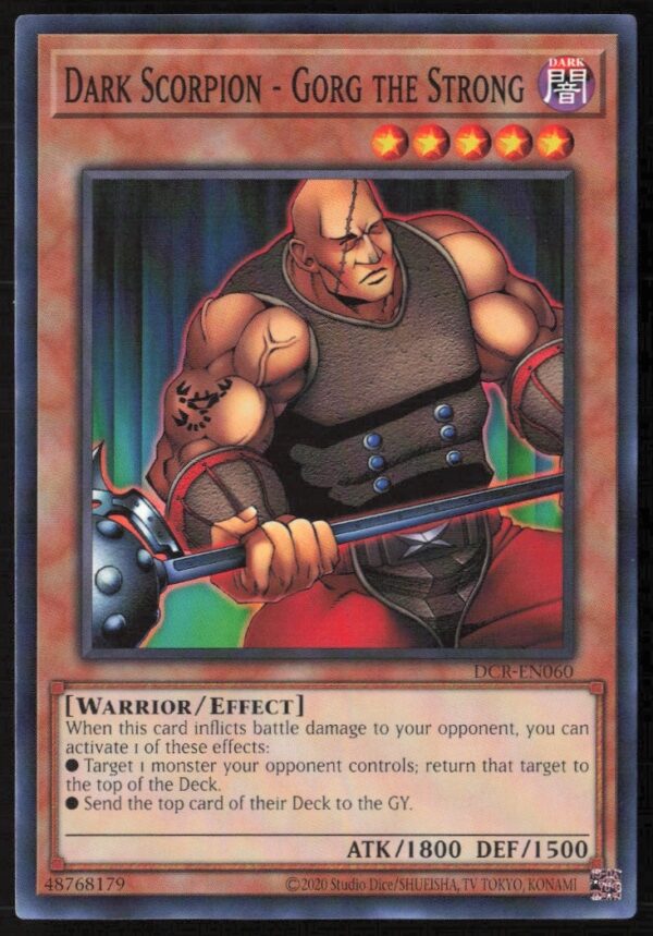 Yu-Gi-Oh! Dark Crisis 25th Edition Gorg the Strong Card #DCR-EN060 Front Image
