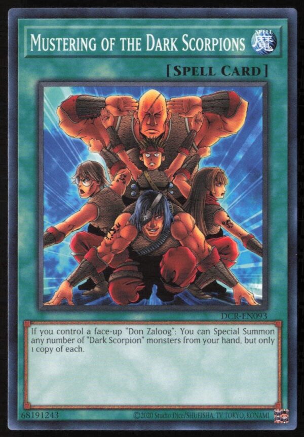 Yu-Gi-Oh! Dark Crisis 25th Anniversary Master of the Dark Scorpion card #DCR-EN093.