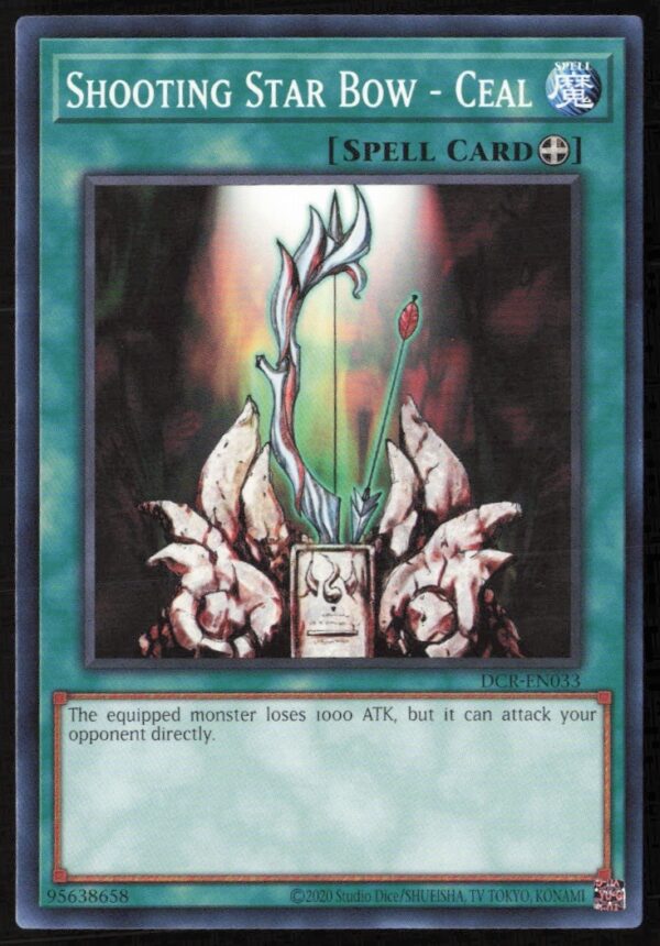 25th Anniversary Shooting Star Bow - Ceal Yu-Gi-Oh! card DCR-EN033 front view.