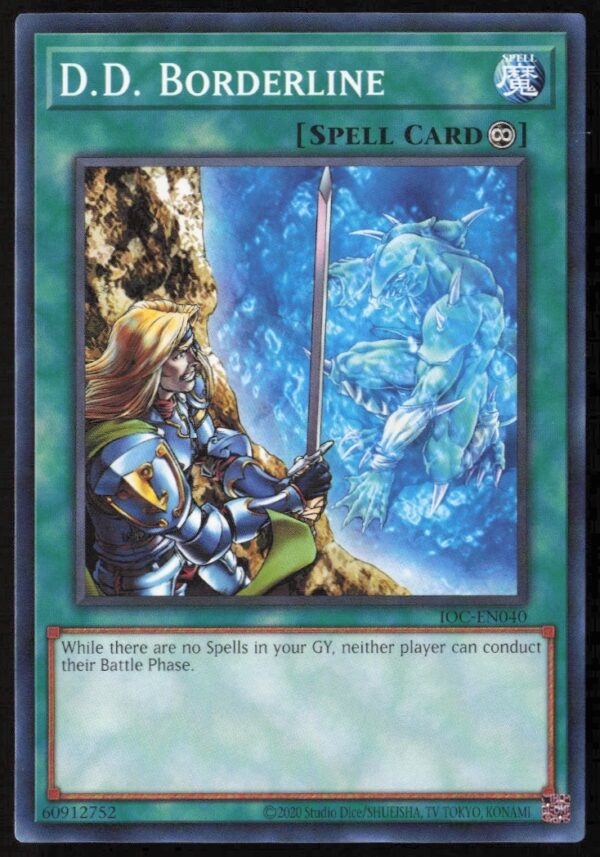 Yu-Gi-Oh! 25th Anniversary D.D. Borderline Card Front, Invasion of Chaos Edition.