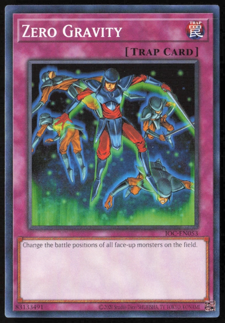 Yu-Gi-Oh! 25th Anniversary Zero Gravity card front, limited edition from Invasion of Chaos series.