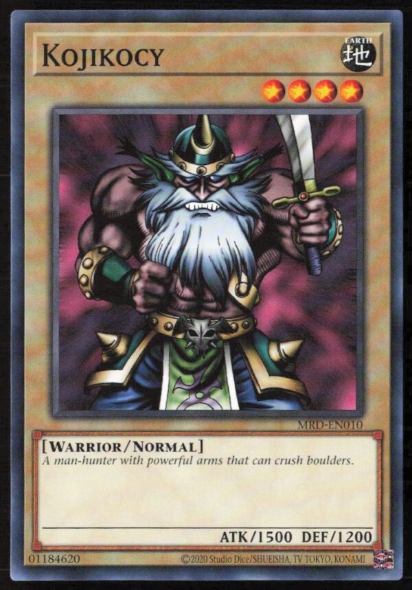 Yu-Gi-Oh! Metal Raiders 25th Edition Kojikocy Card (Front) #MRD-EN010 (2020).