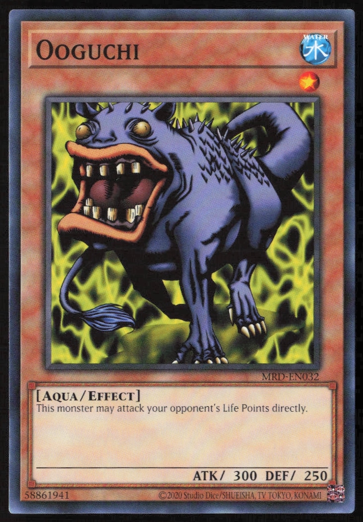 2020 Yu-Gi-Oh! Metal Raiders 25th Anniversary Ooguchi Card Front View.