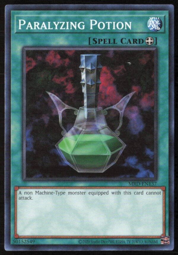 Yu-Gi-Oh! 25th Edition Metal Raiders Paralyzing Potion card front MRD-EN137.