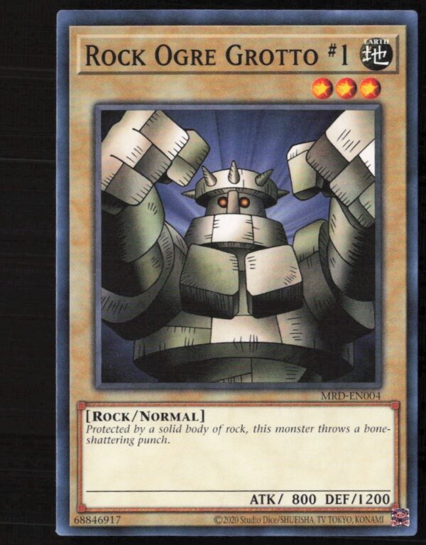 2020 Yu-Gi-Oh! 25th Anniversary Metal Raiders Rock Ogre Grotto #1 Card Front.