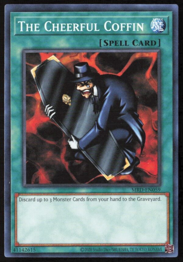 Yu-Gi-Oh! Metal Raiders 25th Anniversary The Cheerful Coffin Card #MRD-EN059 Front Image