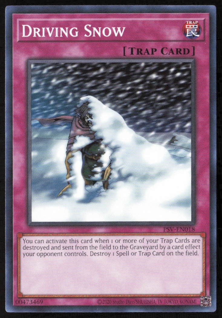 Yu-Gi-Oh! Pharaohs Servant 25th Anniversary Driving Snow Card Front #PSV-EN018.