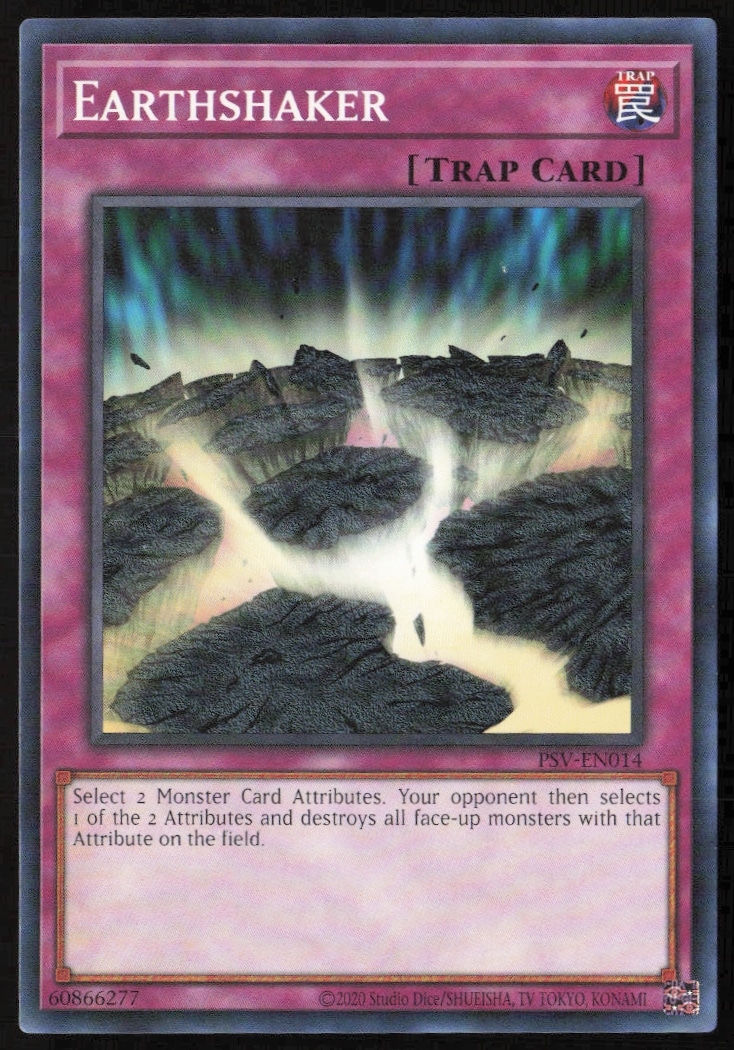 Yu-Gi-Oh! Earthshaker Card: 25th Anniversary Edition Front Image.