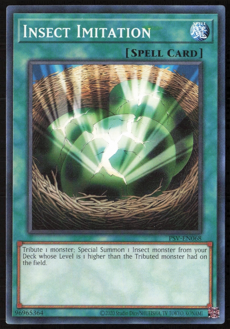 Yu-Gi-Oh! Pharaohs Servant Insect Imitation 25th Anniversary Card Front.