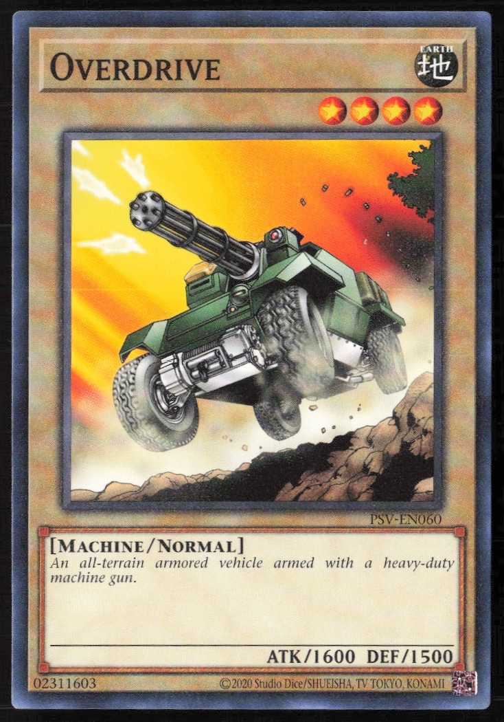 Yu-Gi-Oh! 25th Anniversary Pharaohs Servant Overdrive Card #PSV-EN060 Image.