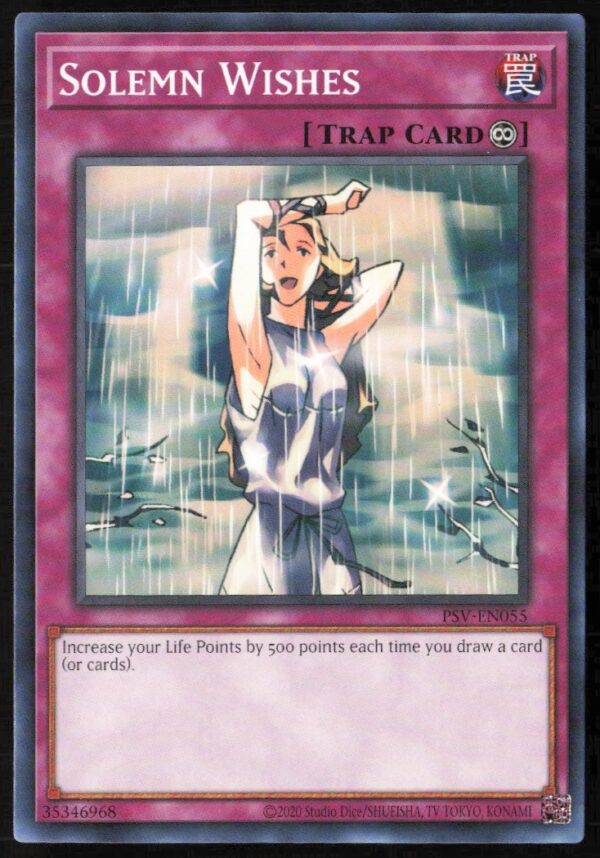 Yu-Gi-Oh! 25th Anniversary Solemn Wishes card front, Pharaohs Servant series, #PSV-EN055.