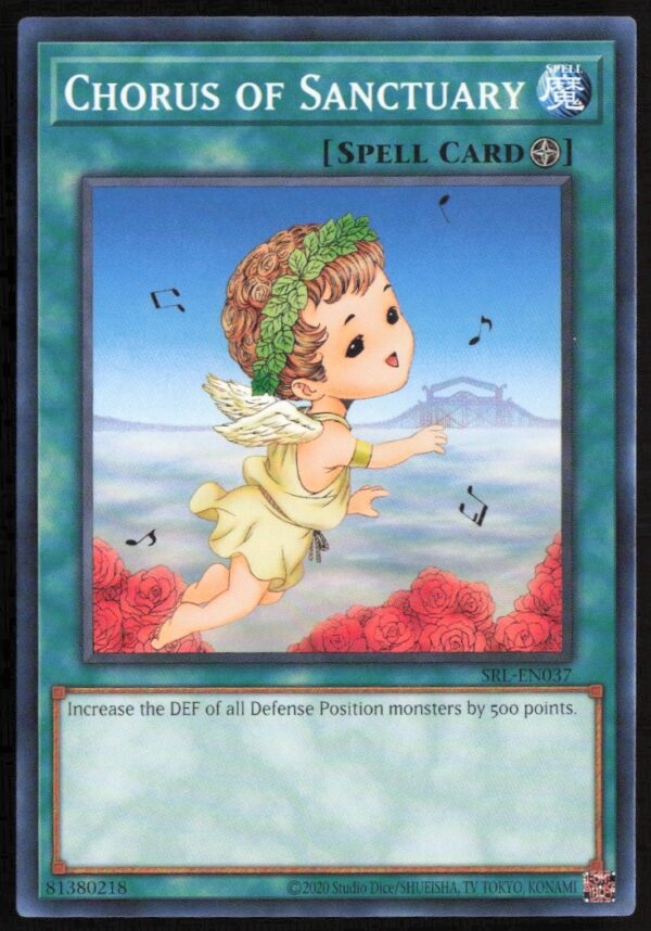 Yu-Gi-Oh! 25th Anniversary Spell Ruler Chorus of Sanctuary Card Front #SRL-EN037.