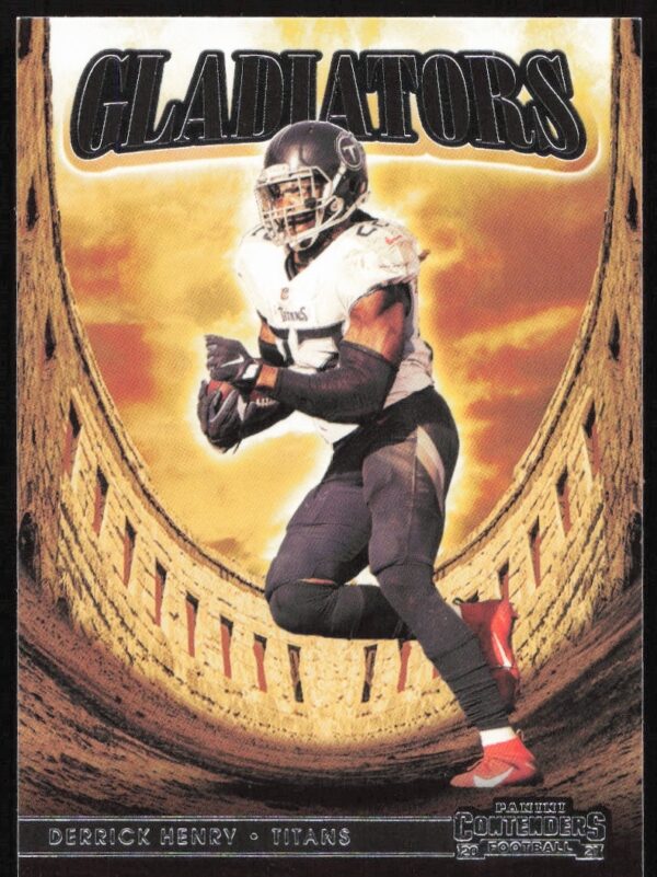 Derrick Henry Gladiators Emerald Card 2021 Panini Contenders NFL Star Card Front View