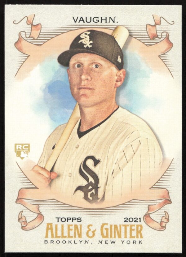 Andrew Vaughn 2021 Topps Allen & Ginter card, Chicago White Sox, #218 front view.