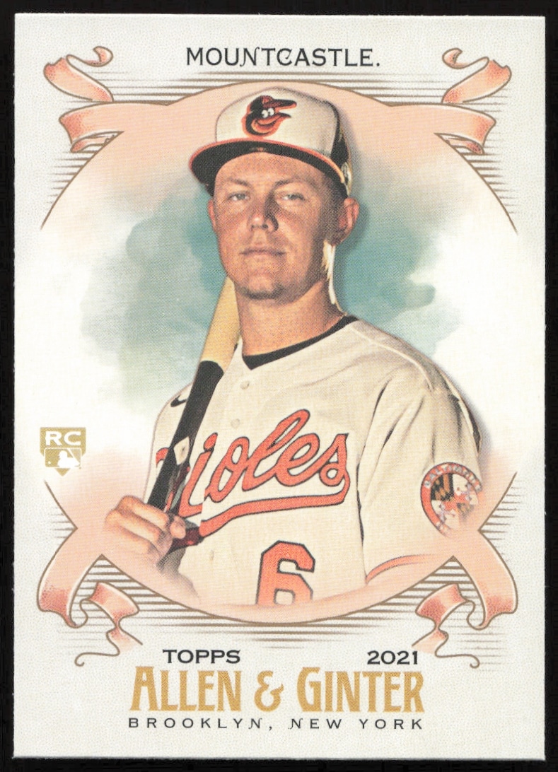 Ryan Mountcastle 2021 Topps Allen & Ginter Card, Orioles Uniform, Card #12.
