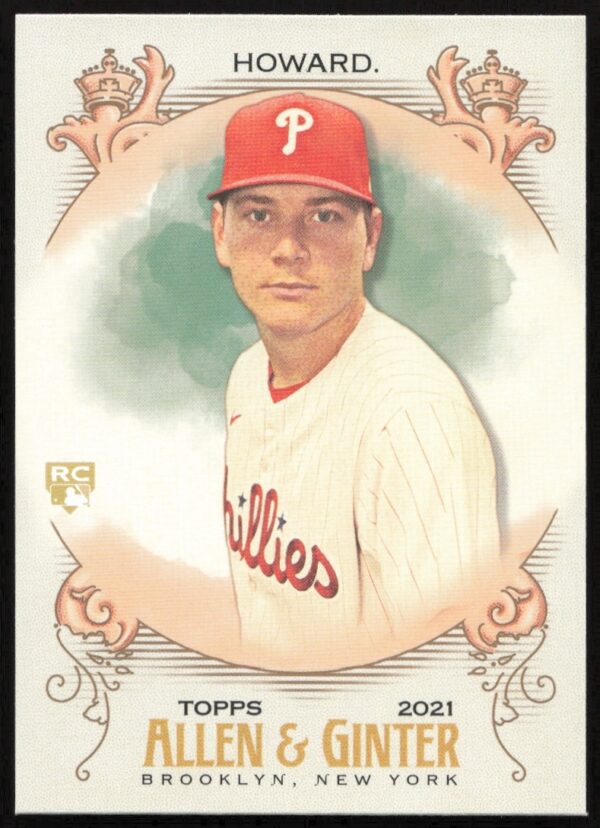 Spencer Howard 2021 Allen & Ginter baseball card #29, front side portrait.