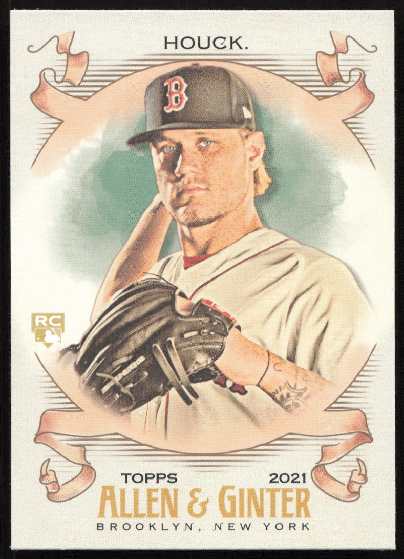Tanner Houck pitching on 2021 Topps Allen & Ginter baseball card #225.