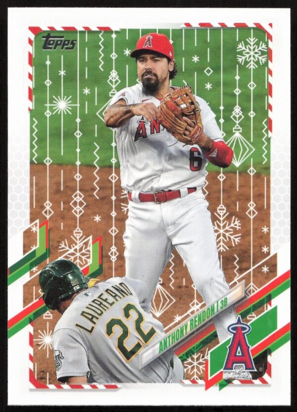 Anthony Rendon 2021 Topps Holiday Baseball Card #HW197 Front View