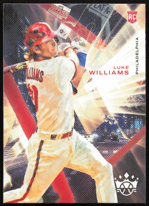 2022 Diamond Kings Luke Williams card #99 featuring artwork in vibrant, artistic style.