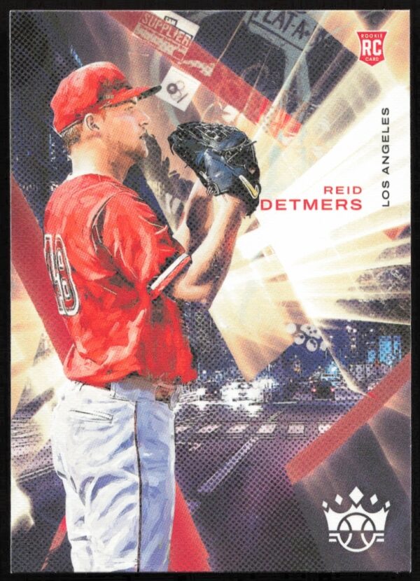 Reid Detmers 2022 Panini Diamond Kings Card #94 - Baseball Pitcher in Action.