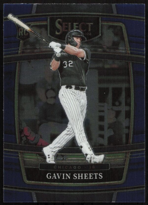 Gavin Sheets 2022 Light Blue Prizm Card #15 Front View Baseball Trading Card