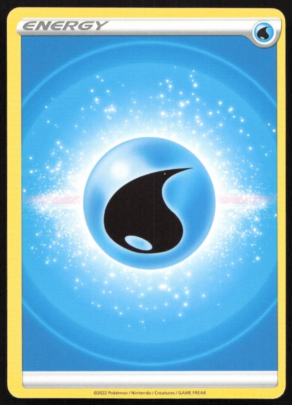 Brilliant Stars 2022 Water Energy Card with Blue Droplet Symbol.