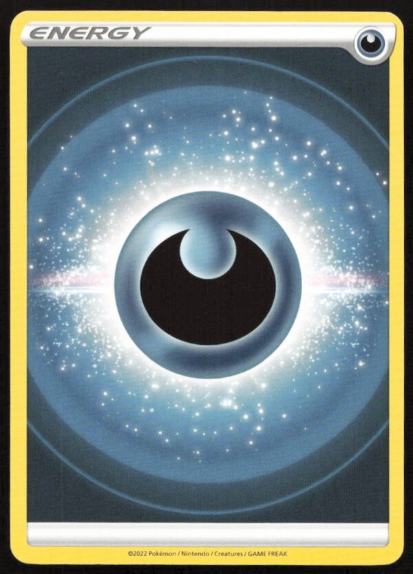2022 Pokémon Dark Energy Card Front - Sword & Shield Edition, Enhancing Darkness Decks.